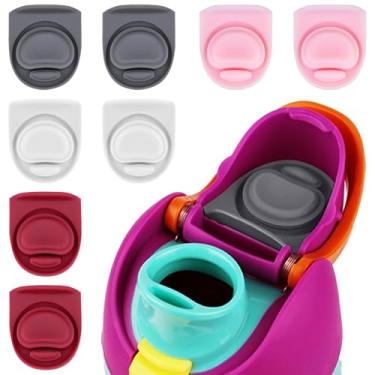 Imagem de BMSQOFD 8 peças de rolha de vedação de borracha de substituição compatível com Owala FreeSip 680 g, tampa de vedação superior de garrafa para Owala 16/19/24/32/1,134 g, tampa de boca de silicone, 8