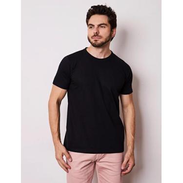 Imagem de Camiseta Lisa Casual Masculina - Marca Própria, g, Branco