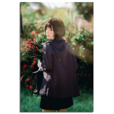 Imagem de Pôster de mulher vietnamita ao ar livre impressões em tela moda arte de parede para decoração de escritório doméstico não ramed 30,5 x 20,3 cm