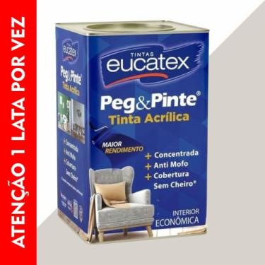 Imagem de Tinta Acrílica Eucatex 18 Litros Antimofo Peg & Pinte Cores, Branco Ge