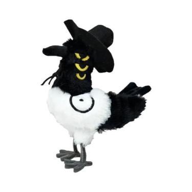 Imagem de Boneco De Pelúcia Anime Kpop Tigre Roxo Com Chapéu Preto 3 Olhos Brinq