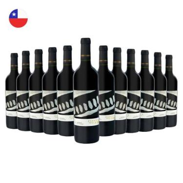 Imagem de Kit com 12 Vinhos Chilenos Tinto Seco Cabernet Sauvignon Cuentos del F