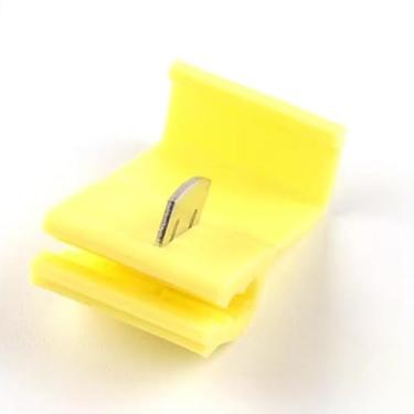 Imagem de 10 peças/30 peças Conector de cabo elétrico rápido conector de encaixe de emenda à prova d'água terminal de fio de crimpagem azul amarelo vermelho (disjuntor de fio amarelo, 50 peças)