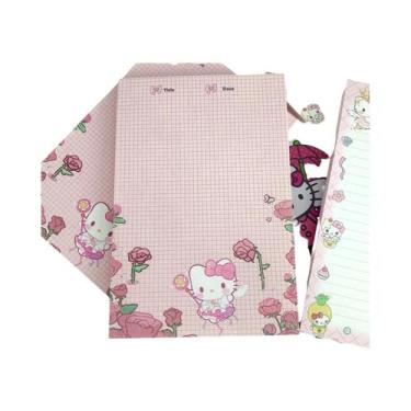 Imagem de Caderno De Anotações Cartoon Hello Kitty Com Páginas Destacáveis, Mate