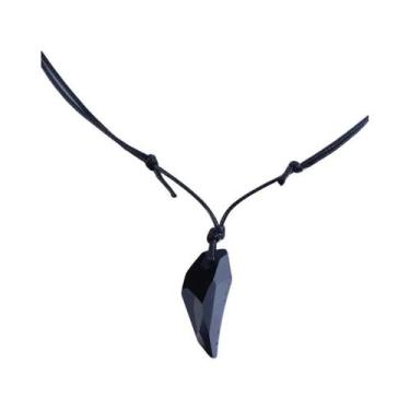 Imagem de Colar Com Pingente De Lobo De Cristal Austríaco Longo Para Homens, Pre