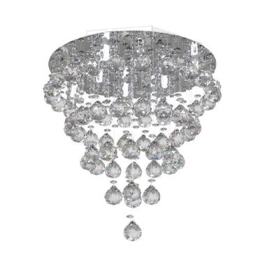 Imagem de Lustre De Cristal  40Cm  De Estar Mesa Jantar  Living