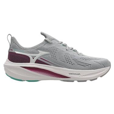 Imagem de Tênis Mizuno Sunrise Feminino - 40 - Cinza-Bordô-Feminino