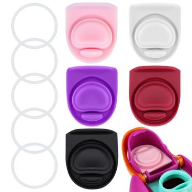 Imagem de ZUGHXMS 5 peças de anel de vedação O e 5 peças de rolha de substituição para Owala FreeSip 473 ml 947 ml, peças de boca de tampa superior de garrafa de água de silicone para Owala 16/19/24/32/1,134 g