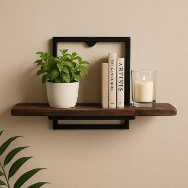 Imagem de Prateleira Nicho Em Quadro Ferro Estilo Industrial