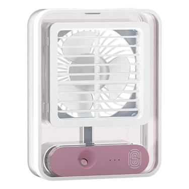 Imagem de Mini Ventilador Climatizador Portátil USB 3 Velocidades LED