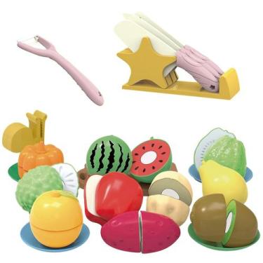 Imagem de Conjunto de porta-facas para crianças cozinhando na cozinha Pretend Ro