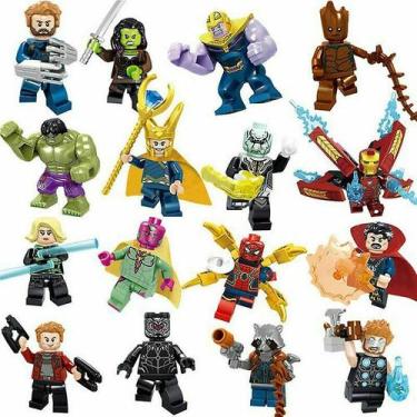 Imagem de Blocos de construção Avengers Hulk Superman 8/16 peças de brinquedo in