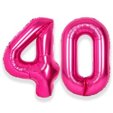 Imagem de Balões Foil Helium Number Festa de 40 anos da SUWEN