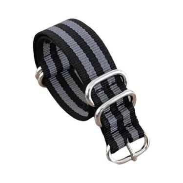 Imagem de Pulseira De Relógio De Aço Inoxidável E Nylon 18mm 20mm 22mm 24mm, Fai