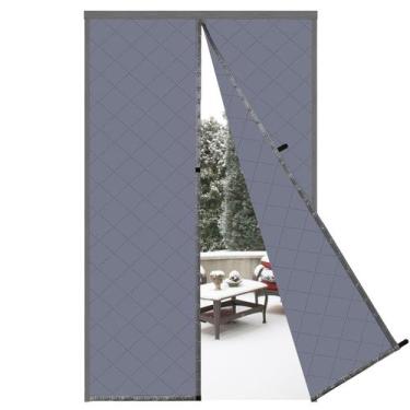 Imagem de Cortina de porta com isolamento térmico magnético Risareyi 39x87cm