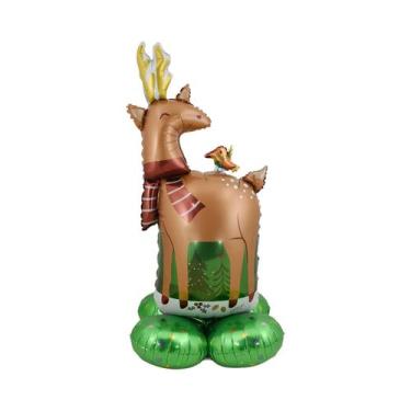 Imagem de Suporte para Decorações de Natal - Papai Noel, Boneco de Neve, Rena e 