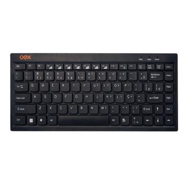 Imagem de Teclado Multímidia Com Fio Oex Mini Flat Tc301 Preto
