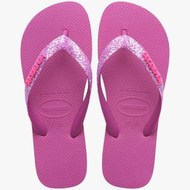 Imagem de Chinelos Havaianas T Glitter Neon Fc, Rosa, 37/38