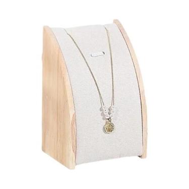 Imagem de Suporte De Exibição De Joias Em Madeira Em Formato De Arco Para Colare