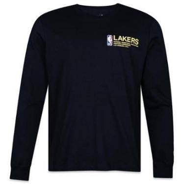 Imagem de Camiseta New Era Manga Longa NBALos Angeles Lakers Institutional Style Masculino-Masculino