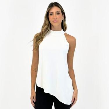 Imagem de Blusa Anemone Regata Assimétrica Gola Alta Feminina-Feminino