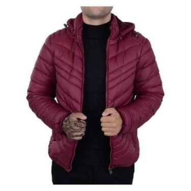 Imagem de Jaqueta Masculina Broken Rules Peluciada Bordô - 560110-Masculino