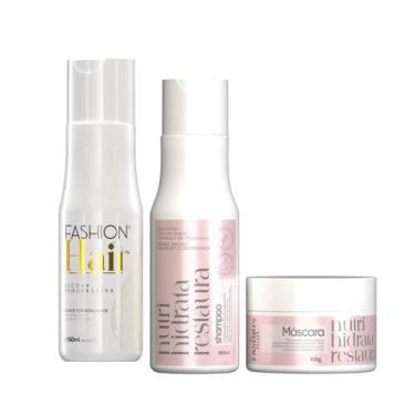Imagem de Alisamento Fashion Hair 150Ml + Shampoo 150Ml + Máscara 100G - Kali Co