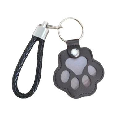Imagem de Bolsa De Armazenamento De Pelos De Animais Em Couro PU, Chaveiro Portá