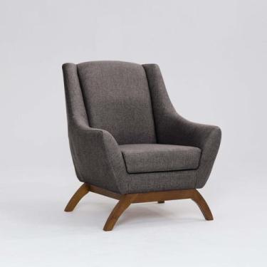 Imagem de Poltrona para Sala de Estar Base em Madeira Juliet - Domi