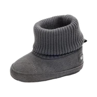 Imagem de Botas Infantis De Inverno Para Bebês, Sapatos Quentes E Modernos Com B