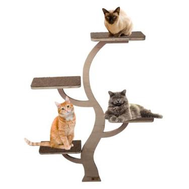 Imagem de Arranhador para Gato Tipo Árvore para Fixar na Parede - Miaular Linear