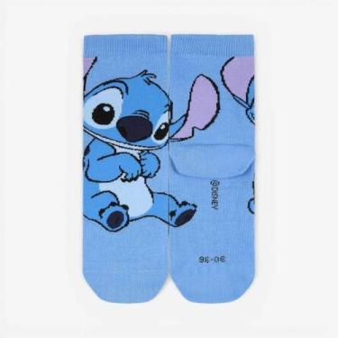 Imagem de Meia Lupo Disney Ku Stitch - Infantil - Azul - 3036, Azul, 30/36