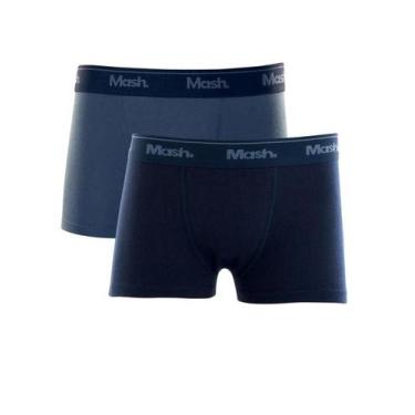 Imagem de Kit 2 Cuecas Boxer Algodão Infantil Mash Ref:110.07, Az20, P