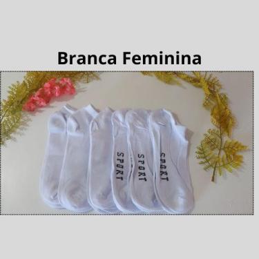Imagem de Kit 06 Pares de Meia Soquete Feminina e Masculina Cano Curto Sortidas 