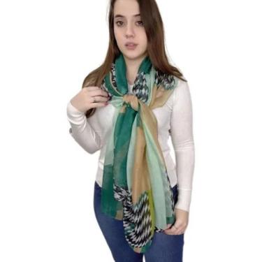 Imagem de Cachecol Feminino Lenço Grosso Luxo Top Cores Moda Inverno - Na moda