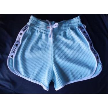 Imagem de Short tecido leve cor azul bebe - Dimensões ssa
