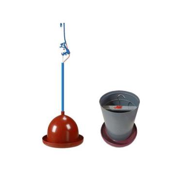 Imagem de Bebedouro Pendular Aves mais Comedouro 5kg Todo de Plástico Opusplast 