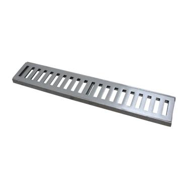 Imagem de Ralo Grelha Linear 7134GDA com Caixilho Drenagem Áreas Externas Alumínio Fundido Escovado Inox GDA Industria