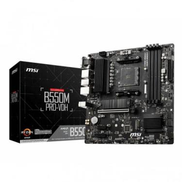 Imagem de Placa Mae Gamer MSI B550M PRO-VDH DDR4 Socket AM4 M-ATX