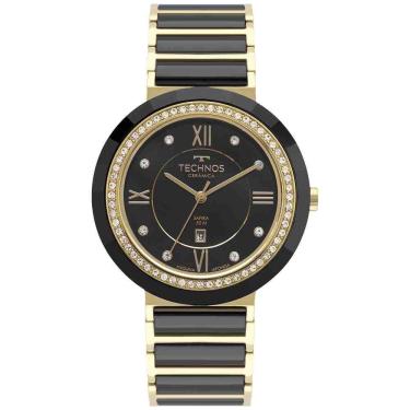 Imagem de Relógio Technos Elegance Ceramic/Saphire Feminino Preto 2015CEJ/2P