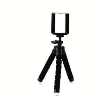 Imagem de Mini Tripé Com Suporte Para Celular Preto