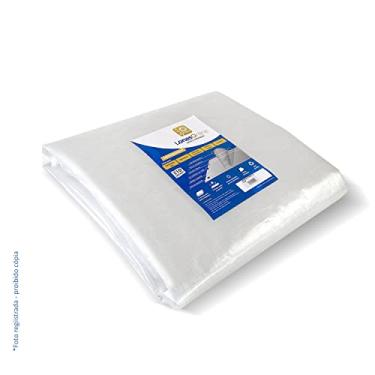 Imagem de Lona Polietileno 7x6 Transparente Multiuso Impermeável Grossa Reforçada Resistente Plastica Cobertura Acampamento Caminhão Reforma Pintura Obra Telhado Tenda Lago Transporte Carga Proteção Barraca