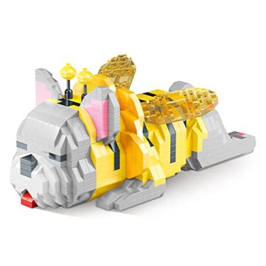 Imagem de Myweyde Conjunto de blocos de construção de gato preto, cachorro de micro mini blocos, kit de blocos de construção de micro mini série animal bonito, blocos de construção para cães e lembrancinhas de festa para meninos e meninas (Dog - 954Pcs)