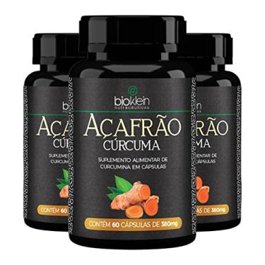 Imagem de Kit 3 Curcuma Longa L Açafrão 80mg Curcumina 60 Cápsulas Bioklein