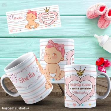 Imagem de Caneca Personalizada Aceita Em Ser Minha Madrinha - Padrinho (Grave Co