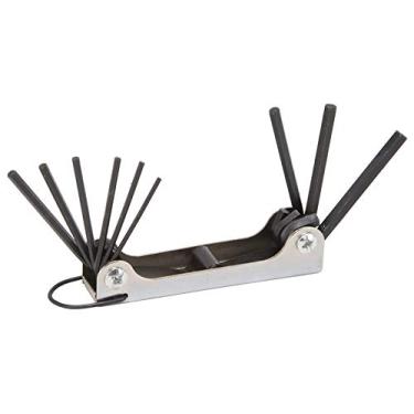 Imagem de Conjunto de chaves sextavadas dobráveis Edward Tools – conjunto de chave Allen dobrável SAE 9 peças – aço de alto torque com acabamento preto – 5/64", 3/32", 7/64", 1/8", 9/64", 5/32, 3/16", 7/32" e 1/4"