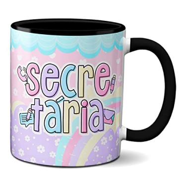 Imagem de Caneca Secretária Profissião Secretariado Presente Criativo (Preta)