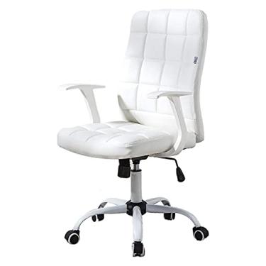 Imagem de cadeira de escritório Cadeira de computador Boss Recliner Cadeira de escritório ergonômica branca Cadeira de jogos Cadeira giratória com encosto alto needed