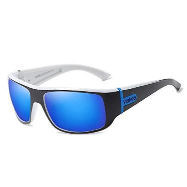 Imagem de Oculos de Sol Masculino VIAHDA Design Esportivo Polarizados 6015 (C7)