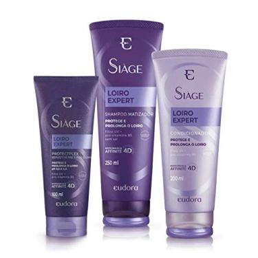 Imagem de EUDORA KIT SIAGE LOIRO EXPERT 4D SHMP + COND + PROTECTPLEX